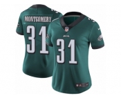 Women's Nike Philadelphia Eagles #31 Wilbert Montgomery Vapor Untouchable Limited Midnight Green Team Color NFL Jersey