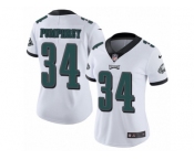 Women's Nike Philadelphia Eagles #34 Donnel Pumphrey Limited White NFL Jersey