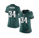 Women's Nike Philadelphia Eagles #34 Kenjon Barner Limited Midnight Green Team Color NFL Jersey