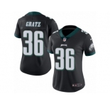 Women's Nike Philadelphia Eagles #36 Dwayne Gratz Limited Green Rush NFL Jersey