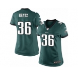 Women's Nike Philadelphia Eagles #36 Dwayne Gratz Limited Midnight Green Team Color NFL Jersey
