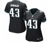 Women's Nike Philadelphia Eagles #43 Darren Sproles Game Black Alternate NFL Jersey