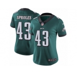 Women's Nike Philadelphia Eagles #43 Darren Sproles Vapor Untouchable Limited Midnight Green Team Color NFL Jersey
