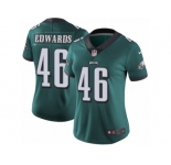 Women's Nike Philadelphia Eagles #46 Herman Edwards Vapor Untouchable Limited Midnight Green Team Color NFL Jersey