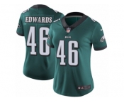 Women's Nike Philadelphia Eagles #46 Herman Edwards Vapor Untouchable Limited Midnight Green Team Color NFL Jersey