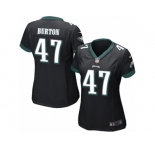 Women's Nike Philadelphia Eagles #47 Trey Burton Limited Black Alternate NFL Jersey