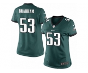 Women's Nike Philadelphia Eagles #53 Nigel Bradham Limited Midnight Green Team Color NFL Jersey