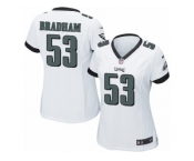 Women's Nike Philadelphia Eagles #53 Nigel Bradham Limited White NFL Jersey