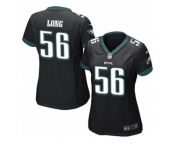 Women's Nike Philadelphia Eagles #56 Chris Long Limited Black Alternate NFL Jersey