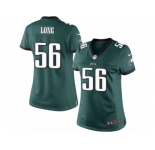 Women's Nike Philadelphia Eagles #56 Chris Long Limited Midnight Green Team Color NFL Jersey