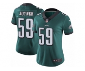 Women's Nike Philadelphia Eagles #59 Seth Joyner Vapor Untouchable Limited Midnight Green Team Color NFL Jersey