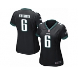 Women's Nike Philadelphia Eagles #6 Caleb Sturgis Game Black Alternate NFL Jersey