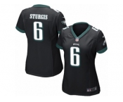 Women's Nike Philadelphia Eagles #6 Caleb Sturgis Game Black Alternate NFL Jersey