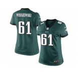 Women's Nike Philadelphia Eagles #61 Stefen Wisniewski Limited Midnight Green Team Color NFL Jersey
