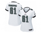 Women's Nike Philadelphia Eagles #61 Stefen Wisniewski Limited White NFL Jersey
