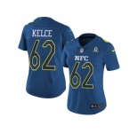 Women's Nike Philadelphia Eagles #62 Jason Kelce Navy Stitched NFL Limited NFC 2017 Pro Bowl Jersey