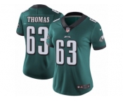 Women's Nike Philadelphia Eagles #63 Dallas Thomas Midnight Green Team Color Vapor Untouchable Limited Player NFL Jersey