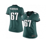 Women's Nike Philadelphia Eagles #67 Chance Warmack Limited Midnight Green Team Color NFL Jersey