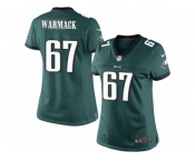 Women's Nike Philadelphia Eagles #67 Chance Warmack Limited Midnight Green Team Color NFL Jersey