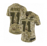 Women's Nike Philadelphia Eagles #71 Jason Peters Limited Camo 2018 Salute to Service NFL Jersey