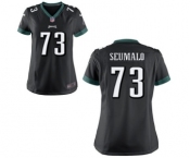Women's Nike Philadelphia Eagles #73 Isaac Seumalo Black Alternate NFL Jersey