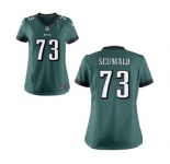 Women's Nike Philadelphia Eagles #73 Isaac Seumalo Midnight Green Team Color NFL Jersey