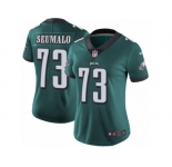 Women's Nike Philadelphia Eagles #73 Isaac Seumalo Vapor Untouchable Limited Midnight Green Team Color NFL Jersey