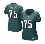 Women's Nike Philadelphia Eagles #75 Josh Sweat Game Midnight Green Team Color NFL Jersey