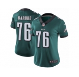 Women's Nike Philadelphia Eagles #76 Allen Barbre Vapor Untouchable Limited Midnight Green Team Color NFL Jersey