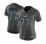 Women's Nike Philadelphia Eagles #77 Michael Bennett Gray Static Vapor Untouchable Limited NFL Jersey