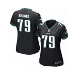 Women's Nike Philadelphia Eagles #79 Brandon Brooks Limited Black Alternate NFL Jersey