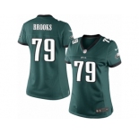 Women's Nike Philadelphia Eagles #79 Brandon Brooks Limited Midnight Green Team Color NFL Jersey