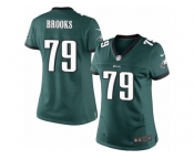 Women's Nike Philadelphia Eagles #79 Brandon Brooks Limited Midnight Green Team Color NFL Jersey