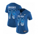 Women's Nike Philadelphia Eagles #79 Brandon Brooks Limited Royal Blue NFC 2019 Pro Bowl NFL Jersey
