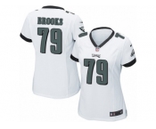 Women's Nike Philadelphia Eagles #79 Brandon Brooks Limited White NFL Jersey