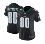 Women's Nike Philadelphia Eagles #80 Jordan Matthews Black Alternate Vapor Untouchable Limited Player NFL Jersey