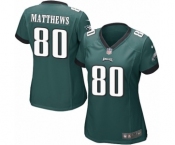 Women's Nike Philadelphia Eagles #80 Jordan Matthews Game Midnight Green Team Color NFL Jersey
