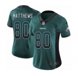 Women's Nike Philadelphia Eagles #80 Jordan Matthews Limited Green Rush Drift Fashion NFL Jersey
