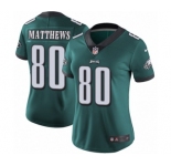 Women's Nike Philadelphia Eagles #80 Jordan Matthews Midnight Green Team Color Vapor Untouchable Limited Player NFL Jersey