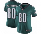 Women's Nike Philadelphia Eagles #80 Jordan Matthews Midnight Green Team Color Vapor Untouchable Limited Player NFL Jersey