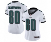 Women's Nike Philadelphia Eagles #80 Jordan Matthews White Vapor Untouchable Limited Player NFL Jersey
