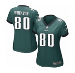 Women's Nike Philadelphia Eagles #80 Markus Wheaton Game Midnight Green Team Color NFL Jersey