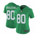 Women's Nike Philadelphia Eagles #80 Markus Wheaton Limited Green Rush Vapor Untouchable NFL Jersey