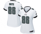 Women's Nike Philadelphia Eagles #86 Zach Ertz Game White NFL Jersey