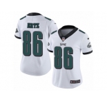 Women's Nike Philadelphia Eagles #86 Zach Ertz Vapor Untouchable Limited White NFL Jersey