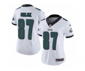 Women's Nike Philadelphia Eagles #87 Brent Celek Vapor Untouchable Limited White NFL Jersey