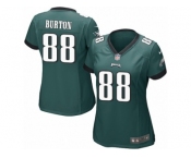 Women's Nike Philadelphia Eagles #88 Trey Burton Game Midnight Green Team Color NFL Jersey