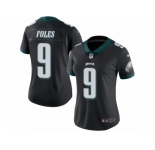 Women's Nike Philadelphia Eagles #9 Nick Foles Limited Black Rush NFL Jersey