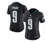Women's Nike Philadelphia Eagles #9 Nick Foles Limited Black Rush NFL Jersey
