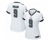 Women's Nike Philadelphia Eagles #9 Nick Foles Limited White NFL Jersey